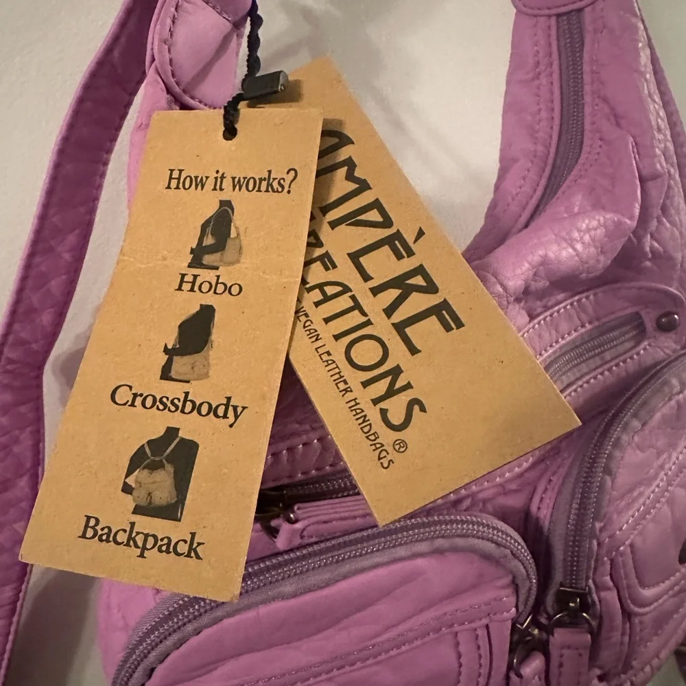 Lavender Crossbody Backpack - Picture 2 of 3